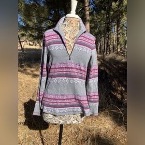 Comfy tribal print pullover by Old Ranch, S, 100% cotton